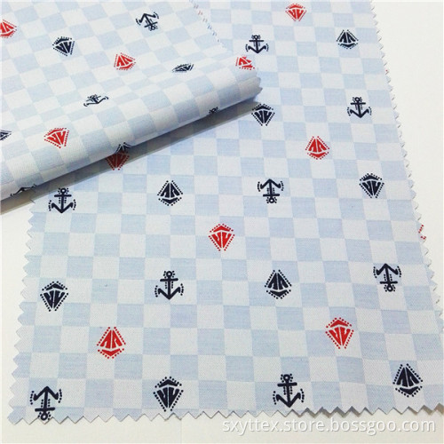 TC Jacquard Shirt Fabric With Printing Onside